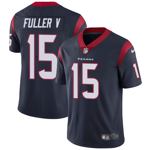 Nike Texans #15 Will Fuller V Navy Blue Team Color Men's Stitched NFL Vapor Untouchable Limited Jersey